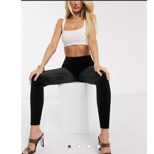 Spanx Ready To Wow High Rise Velvet Leggings L